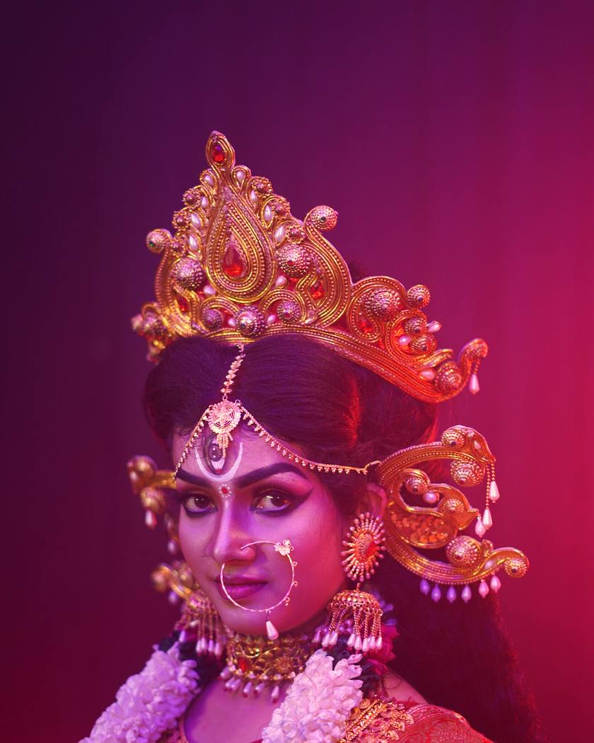Durga in the opening moment of উমা